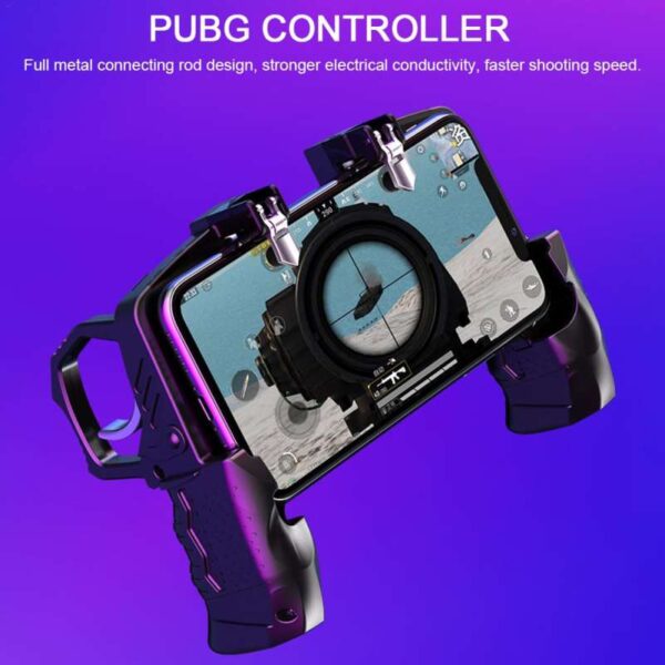 K21 Metal Pubg Controller Joystick For Pubg Mobile Trigger Gamepad For iPhone Android Phone Shooting Game